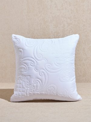 Westside Home White Heat Seal Solid Cushion Cover