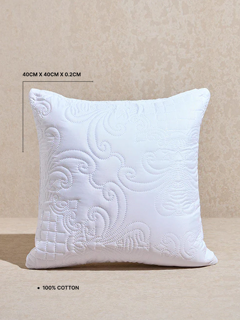 Westside Home White Heat Seal Solid Cushion Cover - Image 4