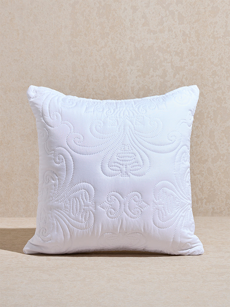 Westside Home White Heat Seal Solid Cushion Cover - Image 2