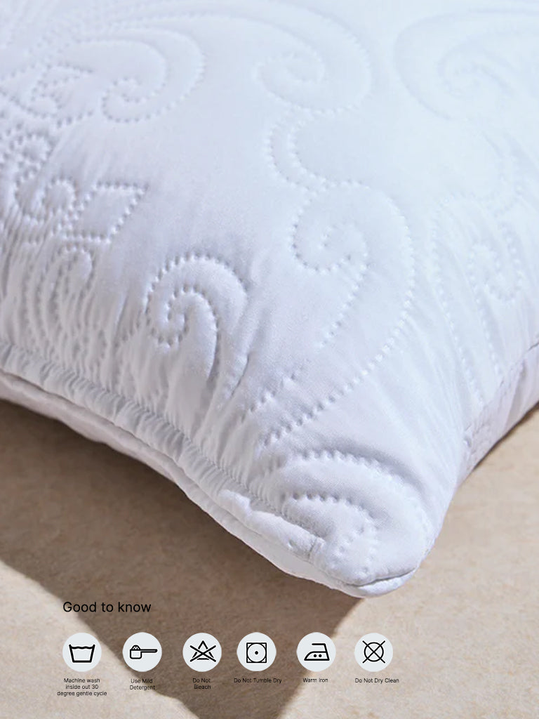 Westside Home White Heat Seal Solid Cushion Cover - Image 5