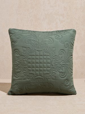 Westside Home Sage Heat Seal Solid Cushion Cover