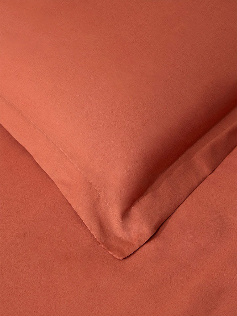 Westside Home Ochre Solid King Bed Flat Sheet and Pillowcase Set - Image 3