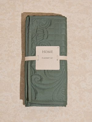 Westside Home Sage Heat Seal Placemats (Set of 4)