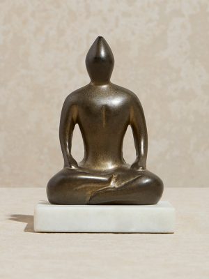 Westside Home Antique Gold Buddha Decorative Showpiece