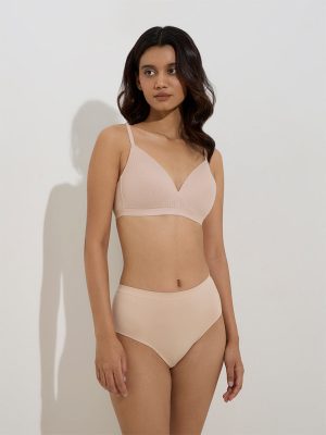 Wunderlove Beige Seam-Free Full Briefs