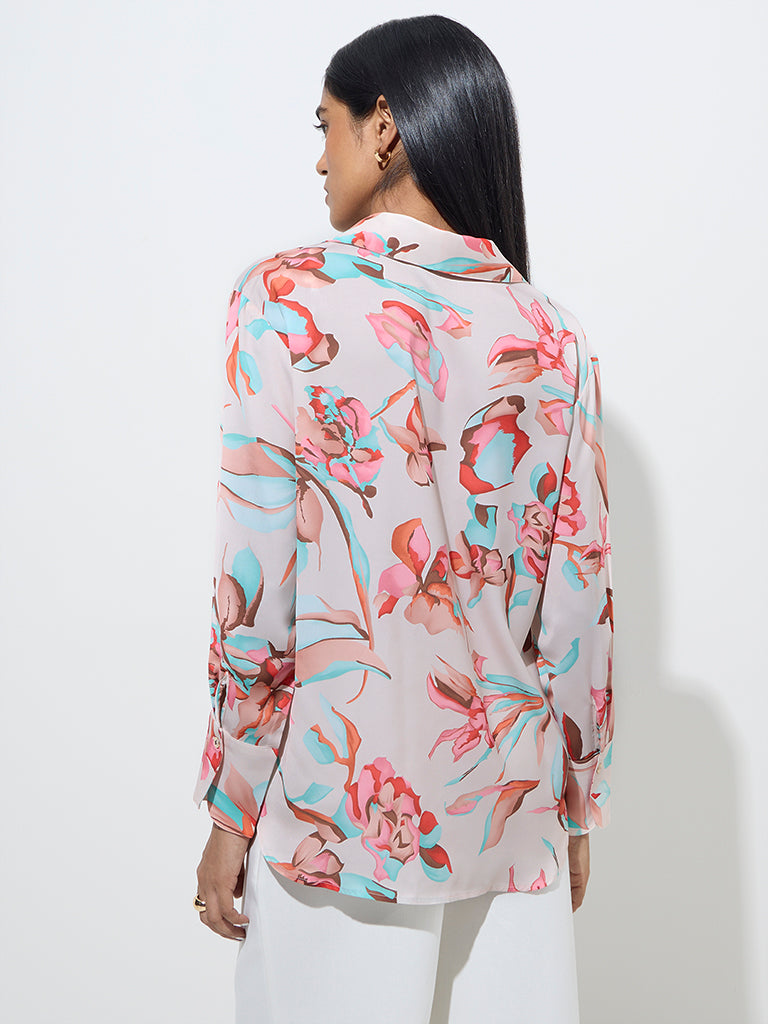 Wardrobe Multicolour Floral Printed Shirt - Image 4