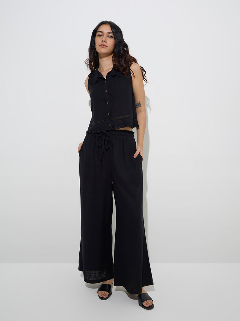 LOV Black High-Rise Pants