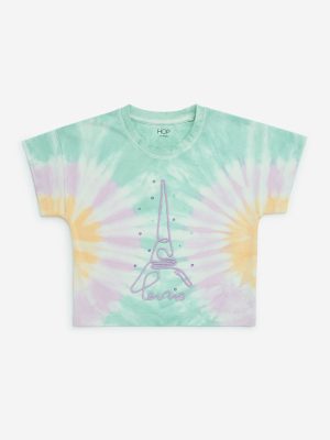 HOP Kids Multicolour Tie-Dye Design Cotton T-Shirt