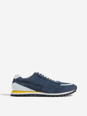 SOLEPLAY Navy Perforated Lace-Up Sneakers