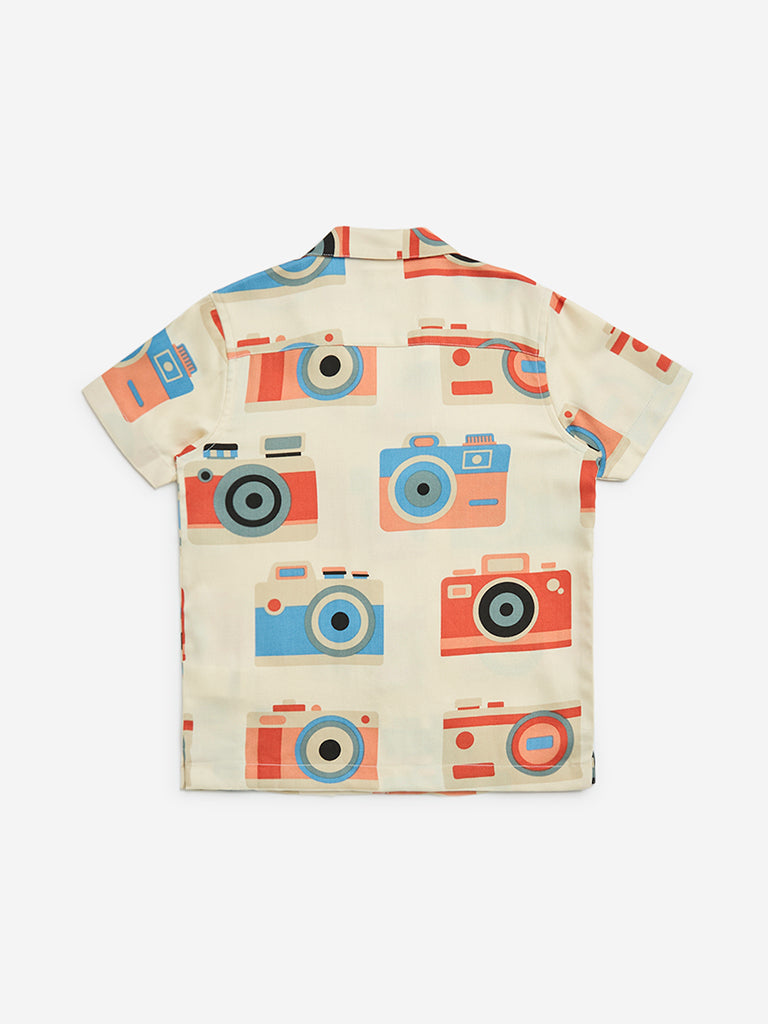 HOP Kids Multicolour Printed Shirt - Image 2