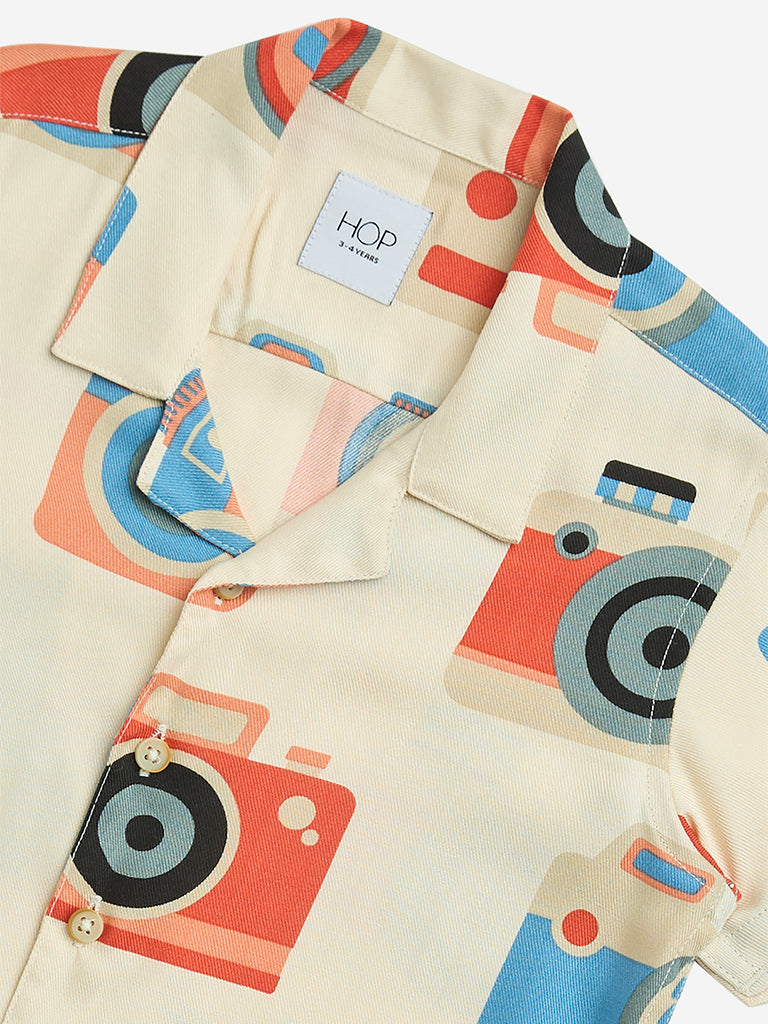 HOP Kids Multicolour Printed Shirt - Image 3