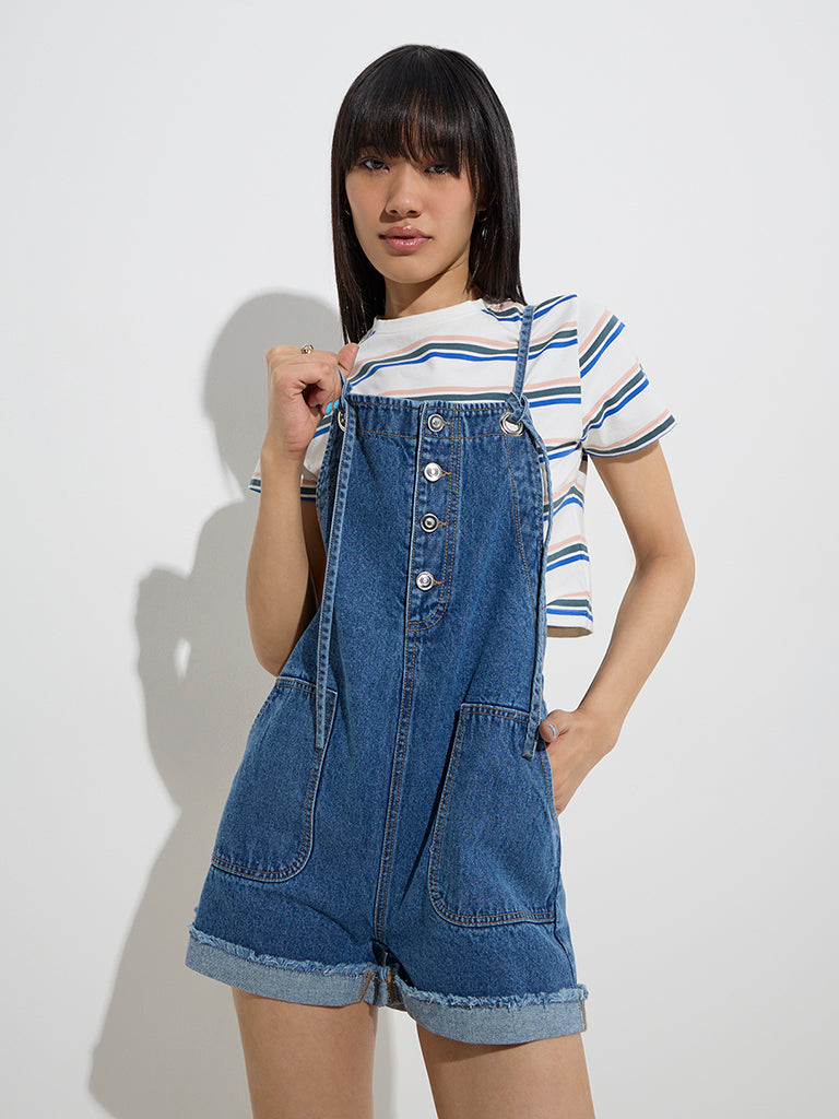 Nuon Blue Denim Dungaree