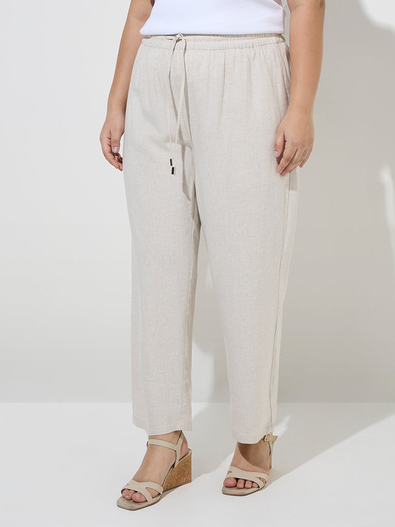 Gia Off-White High-Rise Pants - Image 2