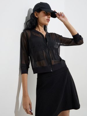 Studiofit Black Mesh Jacket