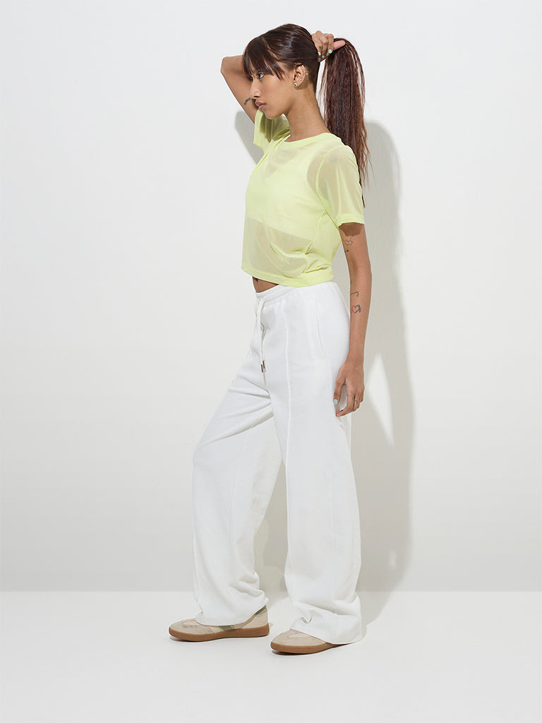 Studiofit Neon Mesh-Detailed T-Shirt - Image 3