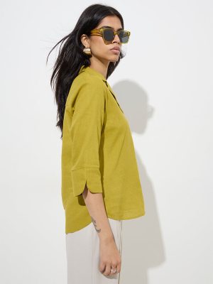 Wardrobe Lime Solid Blouse