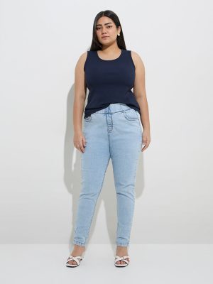 Gia Blue High-Rise Denim Jeggings