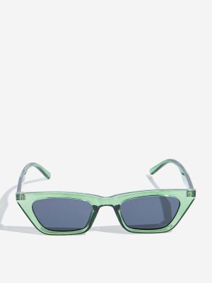 Westside Accessories Olive & Black Cat eye Sunglasses with Pouch