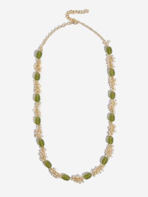 Westside Accessories Olive Mogra Necklace