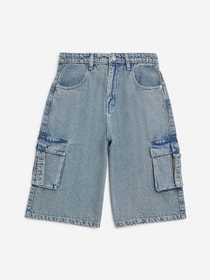 Y&F Kids Blue High-Rise Jorts