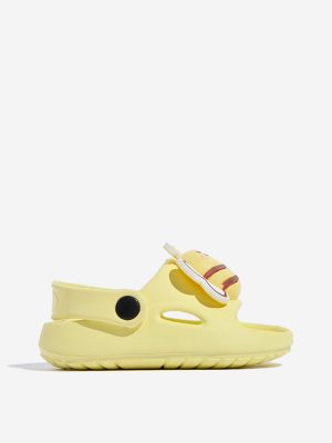 Yellow Bee-Detailed Yellow Clogs