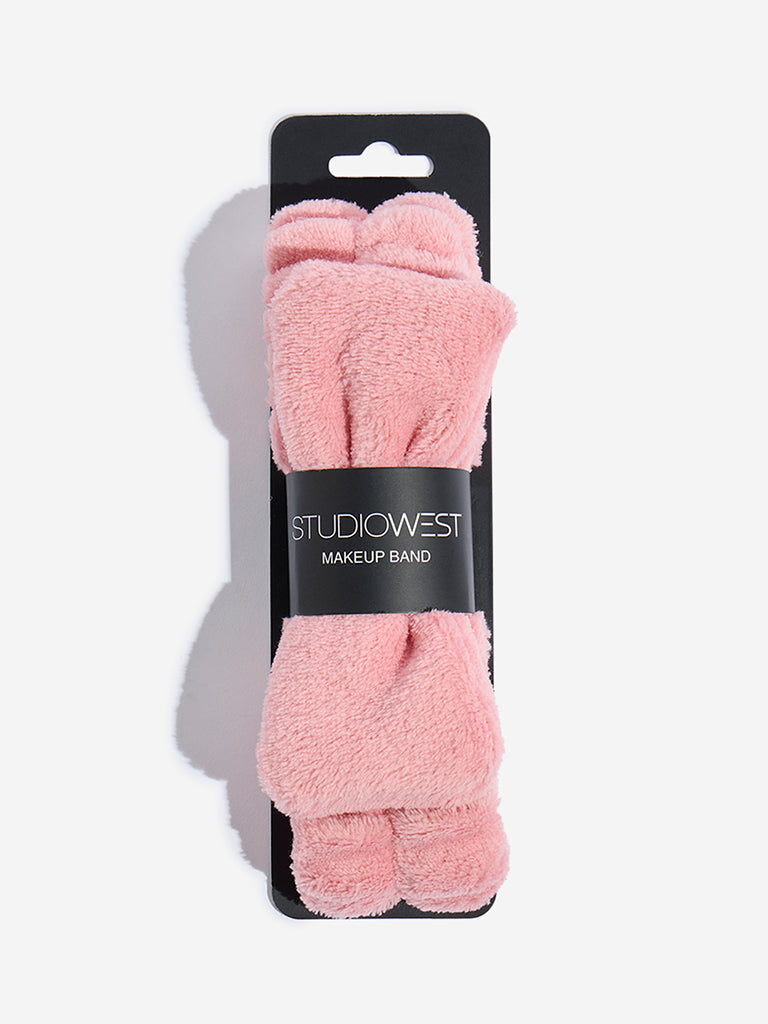 Studiowest Pink Bow-Detailed Makeup Band - Image 3