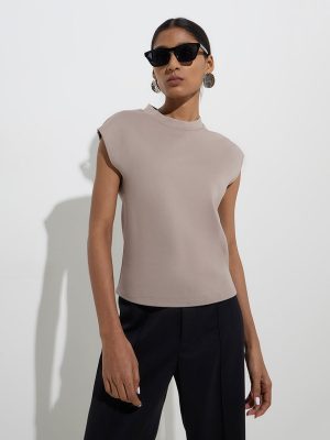 Wardrobe Taupe Solid Top
