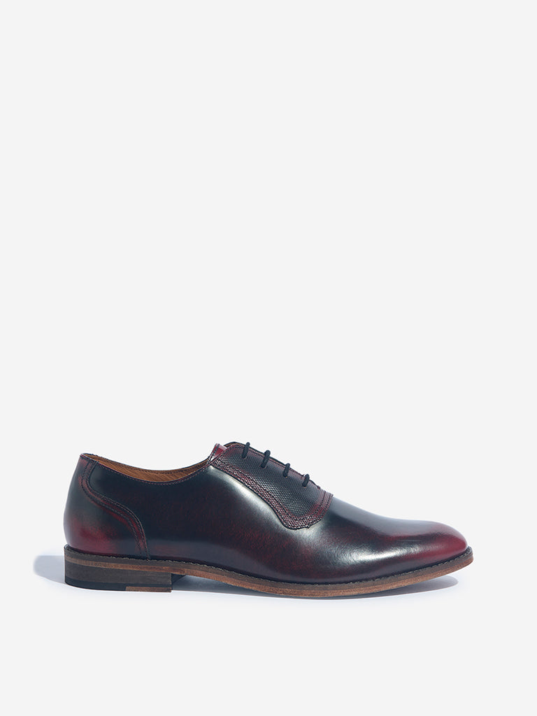 SOLEPLAY Maroon Lace Up Oxford Shoes