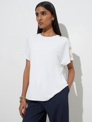 Wardrobe Ivory Solid Top