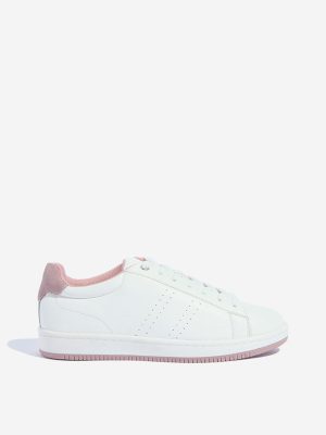 LUNA BLU White Lace-Up Sneakers