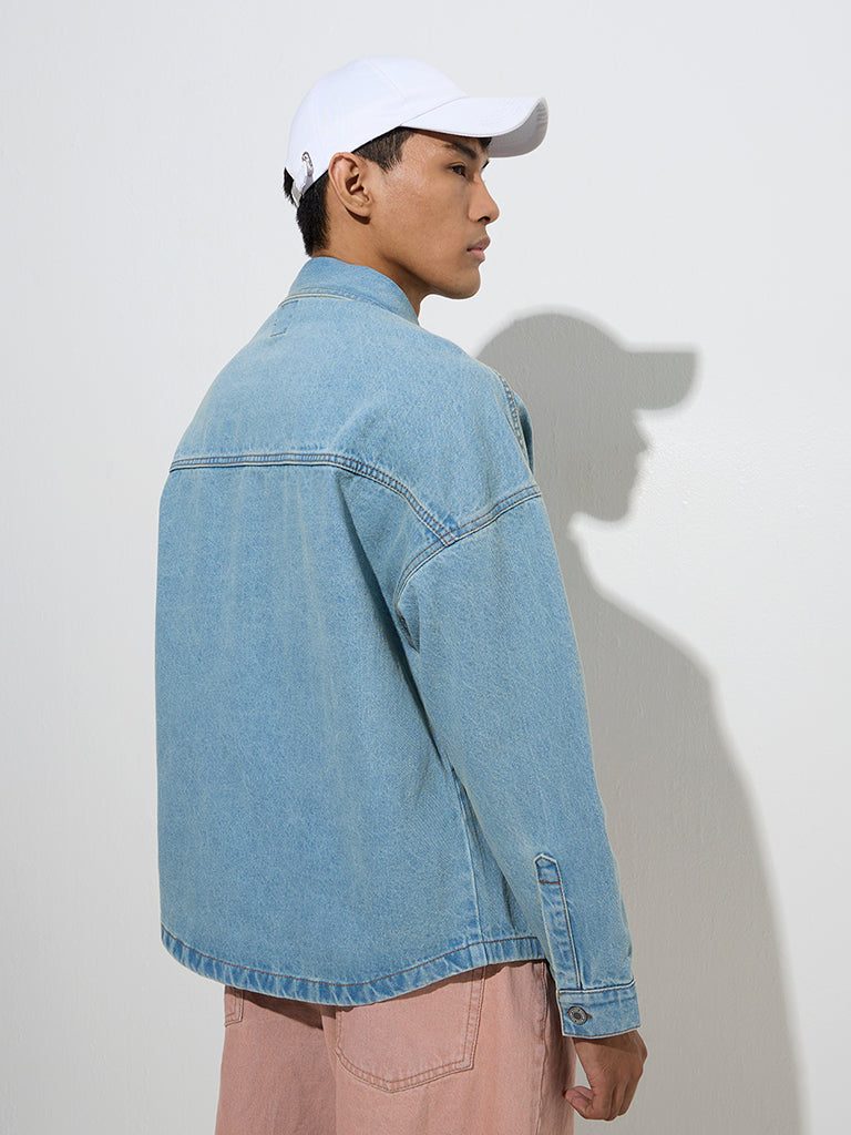 Nuon Blue Relaxed-Fit Denim Jacket - Image 4