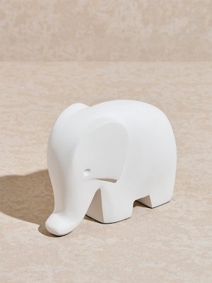 Westside Home White Elephant Decorative Object