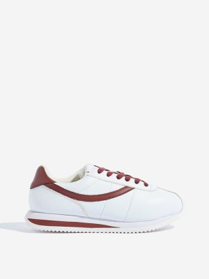 LUNA BLU White Lace-Up Sneakers