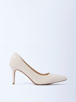 LUNA BLU Ivory Stiletto Pump Shoes