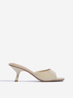 LUNA BLU Beige Stiletto Heel Sandals