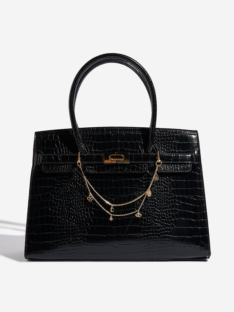 Westside Accessories Gold Studded Multi Charm Bag Chain - Image 2