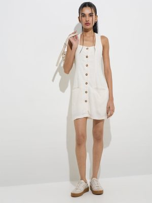 Nuon Off-White A-Line Dress
