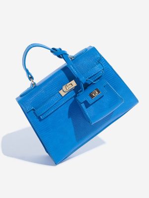 Westside Blue Textured Sling Bag