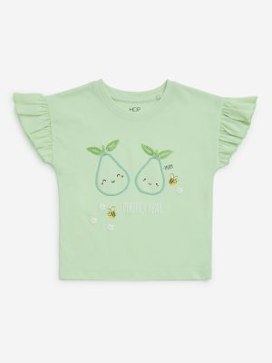 HOP Kids Green Fruit Design Cotton Top