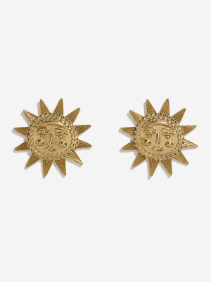 Westside Accessories Gold Sun Stud Earrings
