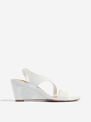 LUNA BLU White Wedge Sandals