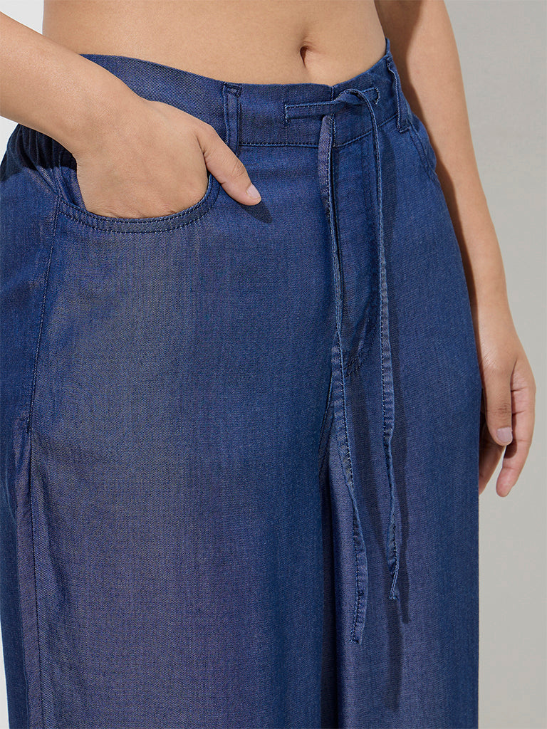LOV Dark Blue High-Rise Denim Trousers - Image 4