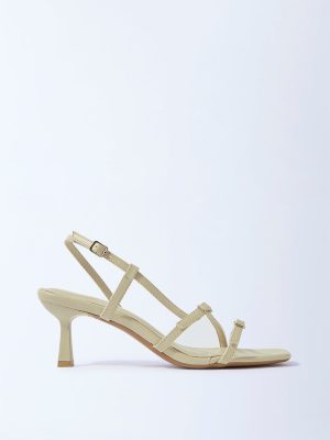 LUNA BLU Sage Multi-Strap Kitten Heel Sandals