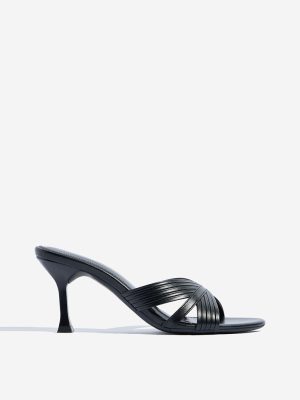 LUNA BLU Black Stiletto Sandals