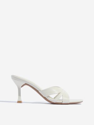 LUNA BLU White Stiletto Sandals