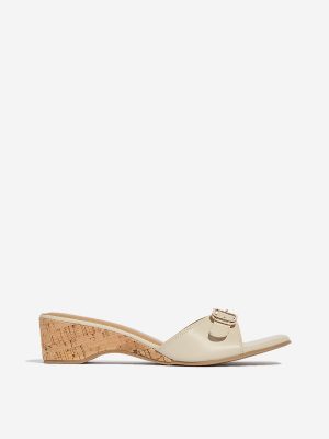 LUNA BLU Ivory Wedge Sandals