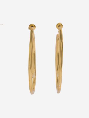 Westside Accessories Gold Double Circular Hoop Earrings