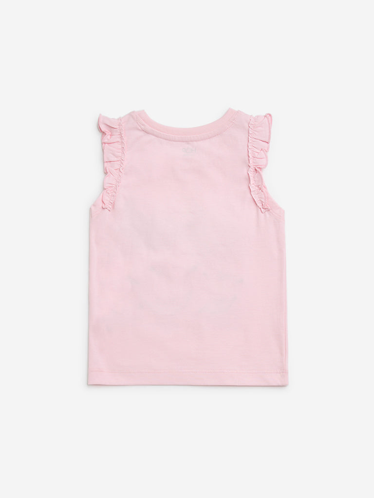 HOP Kids Pink Bakery-Themed Cotton Top - Image 2