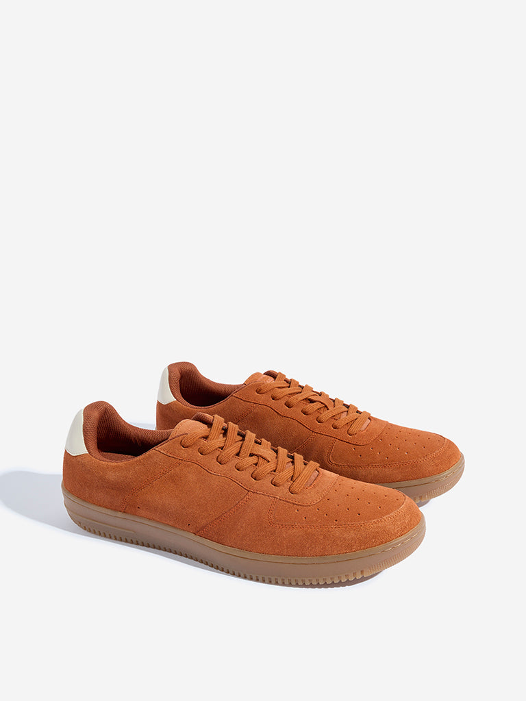 SOLEPLAY Rust Suede Lace-Up Sneakers - Image 2