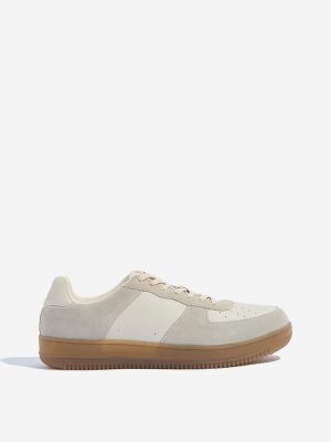 SOLEPLAY Grey Suede Lace-Up Sneakers